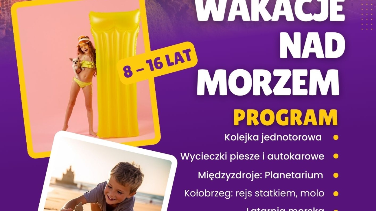 Purple and Yellow Minimalist Summer Camp Flyer